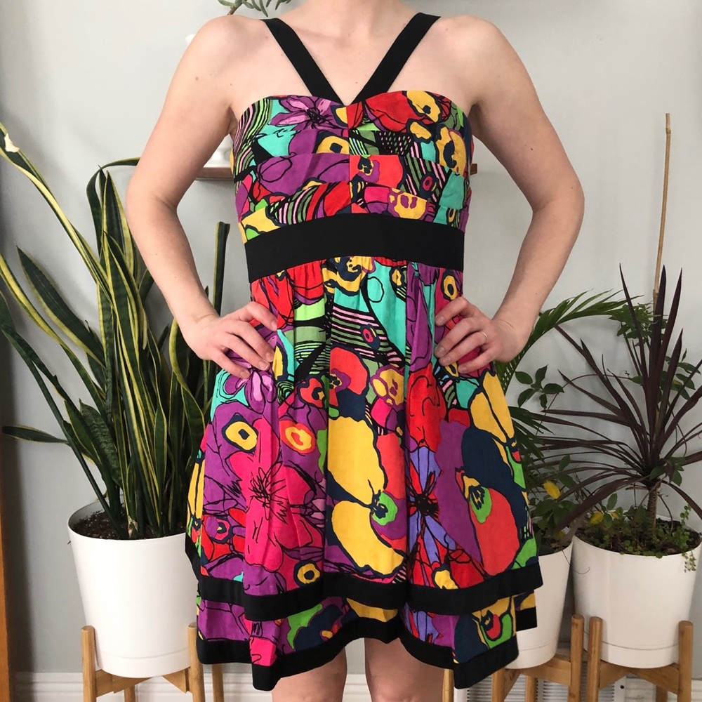 Phoebe Couture Patterned Dress NWT